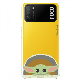 Funda para Xiaomi Poco M3 Oficial de Star Wars Baby Yoda Sonrisas - The Mandalorian