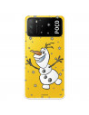 Funda para Xiaomi Poco M3 Oficial de Disney Olaf Transparente - Frozen