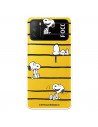 Funda para Xiaomi Poco M3 Oficial de Peanuts Snoopy rayas - Snoopy