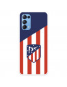 Coque pour Oppo Find X3 Lite de l'Atlético de Madrid Écusson Fond Atletico - Licence Officielle de l'Atlético de Madrid