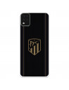 Coque pour LG K42 de l'Atlético de Madrid Écusson Doré Fond Noir - Licence Officielle de l'Atlético de Madrid