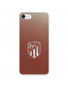 Coque pour iPhone 8 de l'Atlético de Madrid Écusson Argenté Fond - Licence Officielle de l'Atlético de Madrid