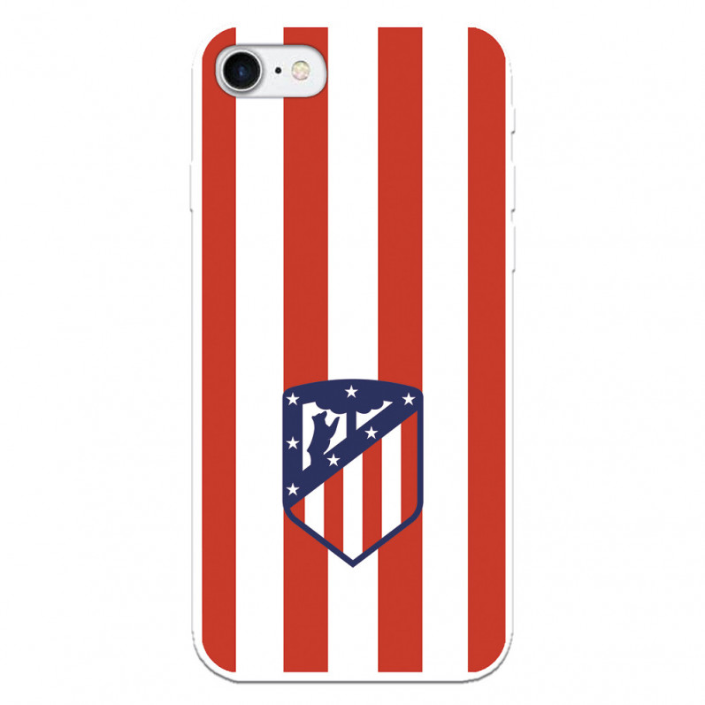 Coque pour iPhone 8 de l'Atlético de Madrid Écusson Rouge et Blanc - Licence Officielle de l'Atlético de Madrid