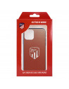 Coque pour iPhone XS de l'Atlético de Madrid Écusson Argenté Fond - Licence Officielle de l'Atlético de Madrid