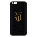 Coque pour iPhone 6 de l'Atlético de Madrid Écusson Doré Fond Noir - Licence Officielle de l'Atlético de Madrid