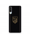 Coque pour Xiaomi Mi A3 de l'Atlético de Madrid Écusson Doré Fond Noir - Licence Officielle de l'Atlético de Madrid