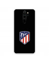 Coque pour Xiaomi Redmi Note 8 Pro de l'Atlético de Madrid Écusson Fond Noir - Licence Officielle de l'Atlético de Madrid