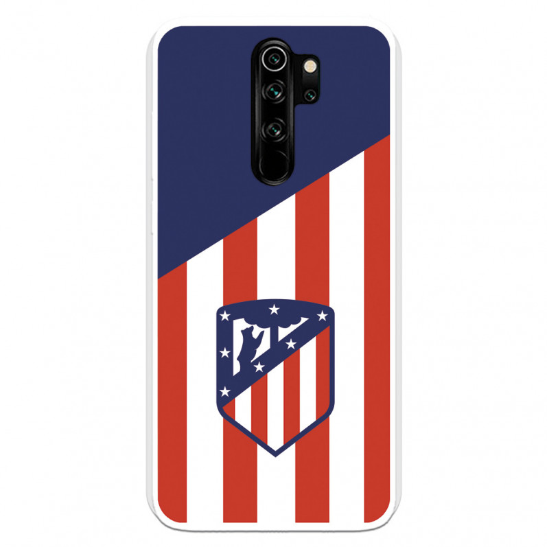 Coque pour Xiaomi Redmi Note 8 Pro de l'Atlético de Madrid Écusson Fond Atletico - Licence Officielle de l'Atlético de Madrid