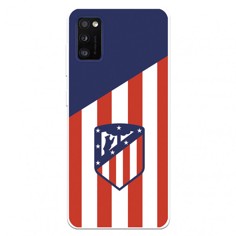 Coque pour Samsung Galaxy A41 de l'Atlético de Madrid Écusson Fond Atletico - Licence Officielle de l'Atlético de Madrid