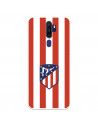 Coque pour Oppo A9 2020 de l'Atlético de Madrid Écusson Rouge et Blanc - Licence Officielle de l'Atlético de Madrid