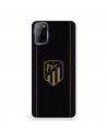 Coque pour Oppo A72 de l'Atlético de Madrid Écusson Doré Fond Noir - Licence Officielle de l'Atlético de Madrid