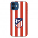 Coque pour iPhone 12 Mini de l'Atlético de Madrid Écusson Rouge et Blanc - Licence Officielle de l'Atlético de Madrid