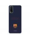 Coque pour VIVO Y20S du FC Barcelone Barsa Fond Bleu - Licence Officielle du FC Barcelone