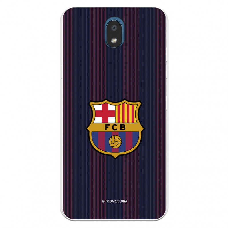 Coque pour LG K30 du FC Barcelone Lignes Blaugrana - Licence Officielle du FC Barcelone