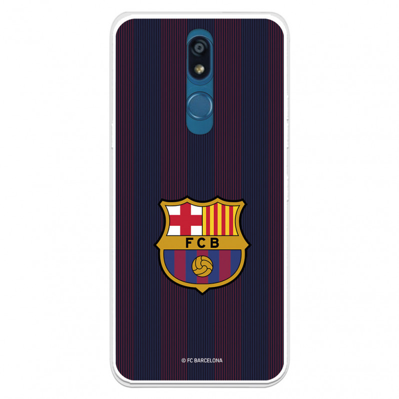 Coque pour LG K40 du FC Barcelone Lignes Blaugrana - Licence Officielle du FC Barcelone