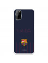 Coque pour Oppo A72 du FC Barcelone Barsa Fond Bleu - Licence Officielle du FC Barcelone