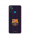 Coque pour Realme C3 du FC Barcelone Lignes Blaugrana - Licence Officielle du FC Barcelone