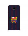 Coque pour Samsung Galaxy J4 Plus du FC Barcelone Lignes Blaugrana - Licence Officielle du FC Barcelone