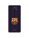 Coque pour Xiaomi Redmi 9 du FC Barcelone Lignes Blaugrana - Licence Officielle du FC Barcelone