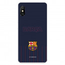 Coque pour Xiaomi Redmi Note 6 du FC Barcelone Barsa Fond Bleu - Licence Officielle du FC Barcelone