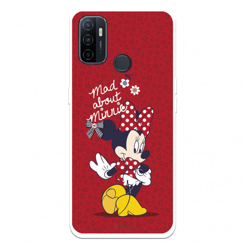 Funda para Oppo A32 Oficial de Disney Minnie Mad About - Clásicos Disney