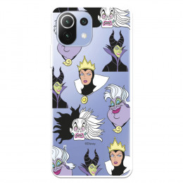 Funda para Xiaomi Mi 11 Lite Oficial de Disney Villanas Patrón - Villanas Disney