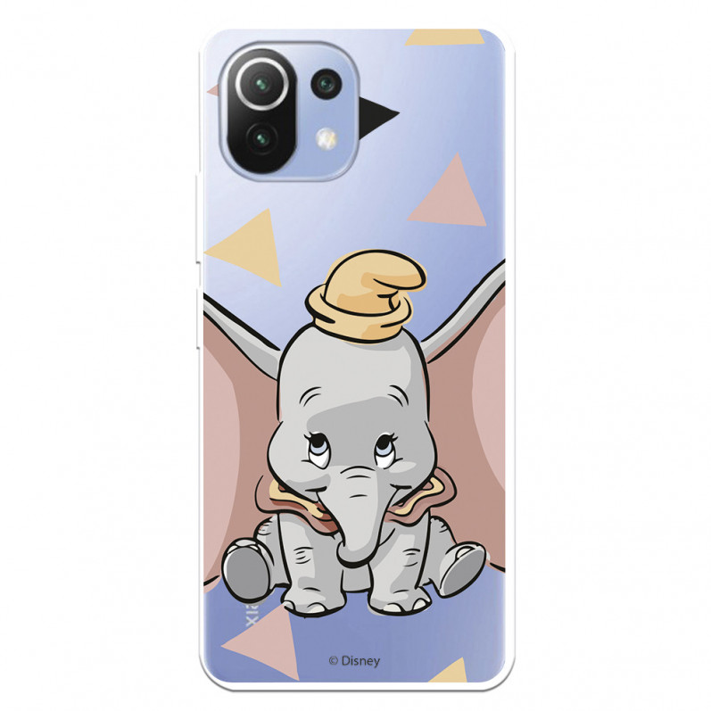 Funda para Xiaomi Mi 11 Lite Oficial de Disney Dumbo Silueta Transparente - Dumbo