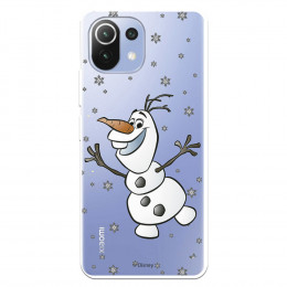 Funda para Xiaomi Mi 11 Lite Oficial de Disney Olaf Transparente - Frozen