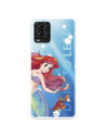 Funda para Realme 8 Oficial de Disney Ariel y Sebastián Burbujas - La Sirenita