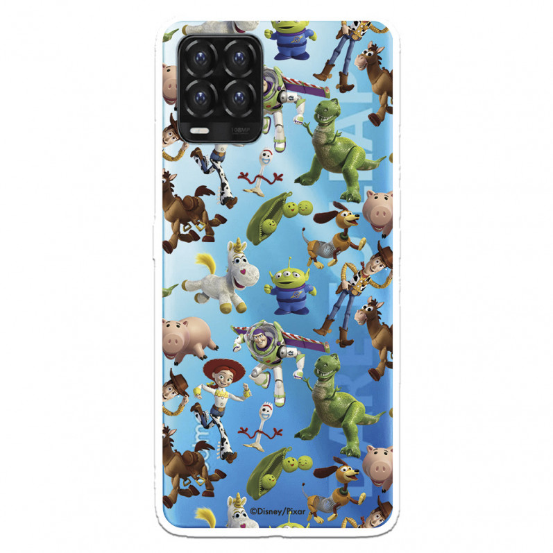 Funda para Realme 8 Oficial de Disney Muñecos Toy Story Siluetas - Toy Story