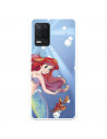 Funda para Realme 8 5G Oficial de Disney Ariel y Sebastián Burbujas - La Sirenita