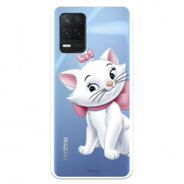 Funda para Realme 8 5G Oficial de Disney Marie Silueta - Los Aristogatos