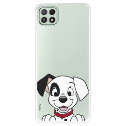 Funda para Samsung Galaxy A22 5G Oficial de Disney Cachorro Sonrisa - 101 Dálmatas