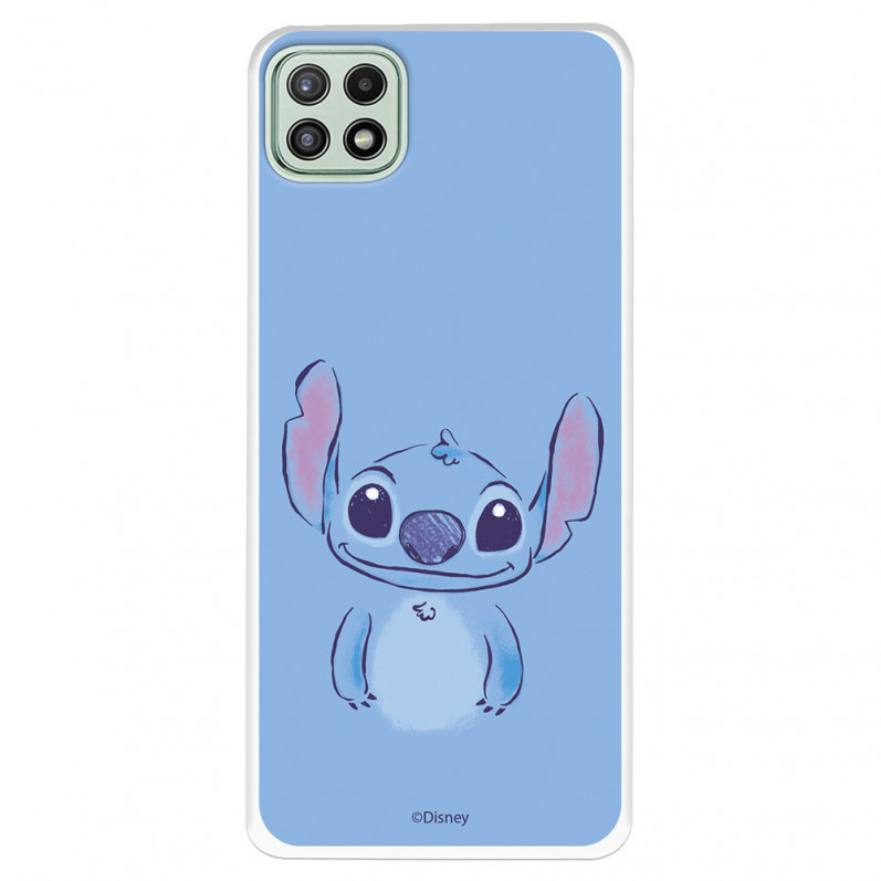 Funda para Samsung Galaxy A22 5G Oficial de Disney Stitch Azul - Lilo & Stitch