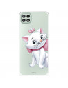 Funda para Samsung Galaxy A22 5G Oficial de Disney Marie Silueta - Los Aristogatos