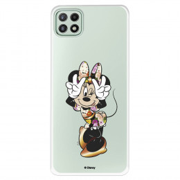 Funda para Samsung Galaxy A22 5G Oficial de Disney Minnie Posando - Clásicos Disney