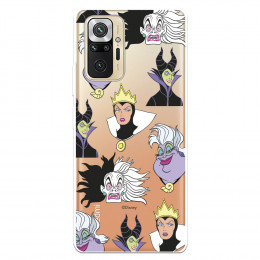 Funda para Xiaomi Redmi Note 10 Pro Oficial de Disney Villanas Patrón - Villanas Disney