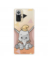 Funda para Xiaomi Redmi Note 10 Pro Oficial de Disney Dumbo Silueta Transparente - Dumbo