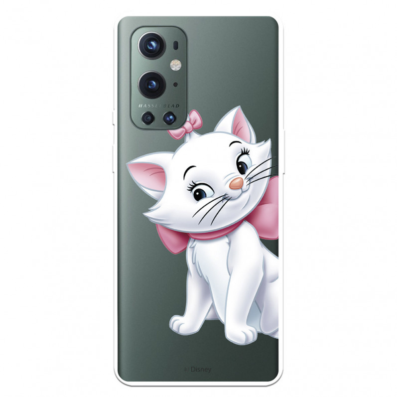 Funda para OnePlus 9 Pro Oficial de Disney Marie Silueta - Los Aristogatos