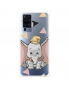 Funda para Vivo X51 Oficial de Disney Dumbo Silueta Transparente - Dumbo