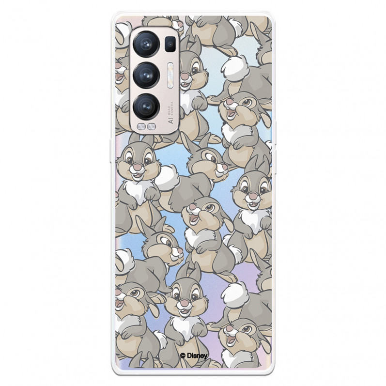 Funda para Oppo Find X3 Neo Oficial de Disney Tambor Patrones - Bambi