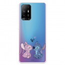 Funda para Oppo A74 5G Oficial de Disney Angel & Stitch Beso - Lilo & Stitch