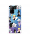 Funda para Oppo A74 5G Oficial de Disney Villanas Patrón - Villanas Disney