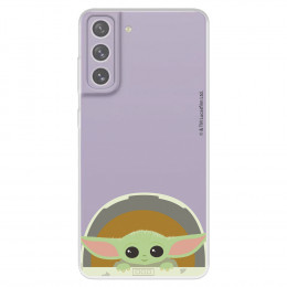 Funda para Samsung Galaxy S21 FE Oficial de Star Wars Baby Yoda Sonrisas - The Mandalorian