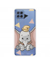 Funda para Samsung Galaxy M32 Oficial de Disney Dumbo Silueta Transparente - Dumbo