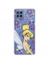 Funda para Samsung Galaxy M32 Oficial de Disney Campanilla Flores - Peter Pan