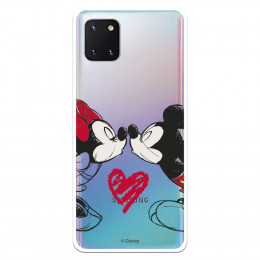 Funda para Samsung Galaxy Note10 Lite Oficial de Disney Mickey y Minnie Beso - Clásicos Disney