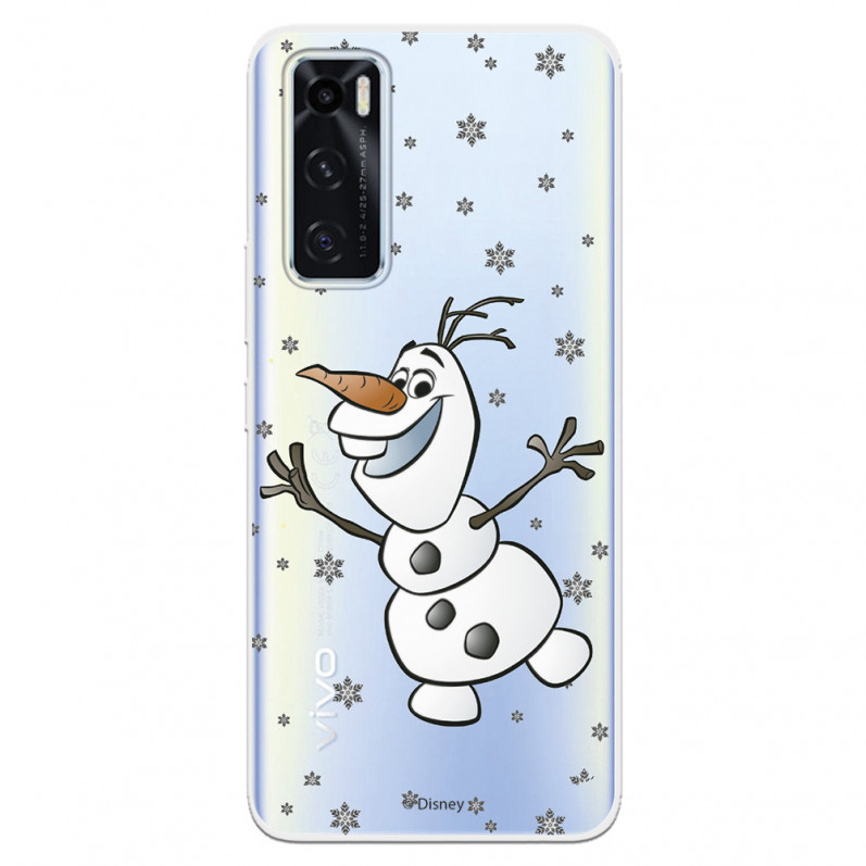 Funda para Vivo Y70 Oficial de Disney Olaf Transparente - Frozen