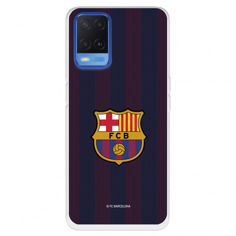 Fundaara Oppo A55 4G del Barcelona Rayas Blaugrana - Licencia Oficial FC Barcelona