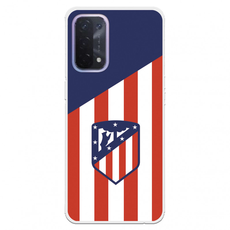 Fundaara Oppo A74 5G del Atleti Escudo Fondo Atletico - Licencia Oficial Atlético de Madrid